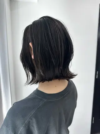 ミディアム カラー パーマ ヘアアレンジ メンズ レイヤーカット／顔周 りカット/縮毛矯正のヘアスタイル