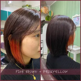 カラー 🩶西 雪乃/透明感 くすみカラー🫧のヘアスタイル