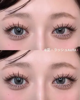 マツエク・マツパ 愛・ラッシュAURA ʚ🎀ɞ⋆みやのマツエク・マツパデザイン