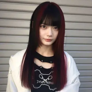 ロング にちか /似合う個性派カラーのヘアスタイル