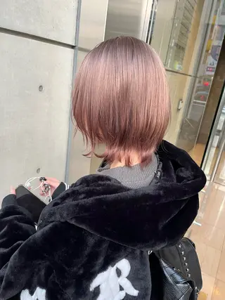 ミディアム カラー 透明感カラー人気 ナンバーワンMIYUのヘアスタイル