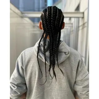 ミディアム カラー パーマ ヘアアレンジ メンズ キッズ BRAIDS💎愛子 大人ハイライト💎のヘアスタイル