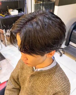 パーマ メンズ レディースモデル募集 無料/田中海斗のヘアスタイル