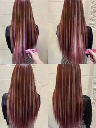 ロング カラー 佐伯 りょうのヘアスタイル