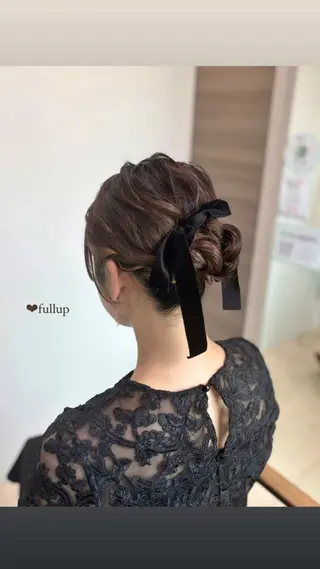 セミロング ヘアアレンジ 末吉 帆華 AMELY呉服町店のヘアスタイル