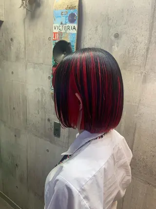 ショート カラー ハイトーン/メンズ/ ウルフ特化   小松のヘアスタイル