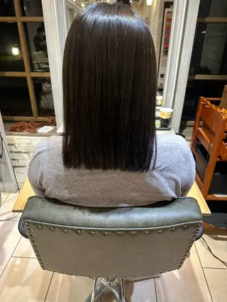 ミディアム カラー ミナミ マサミのヘアスタイル