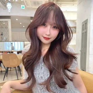 ロング カラー 荻野 峻輔/レイヤー /透明感カラーのヘアスタイル