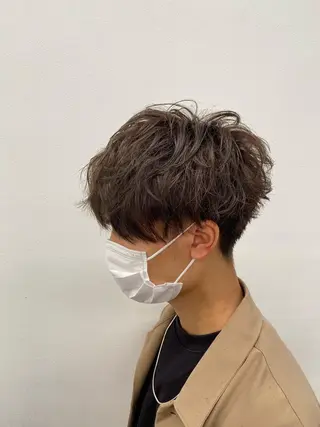 ショート カラー ヘアアレンジ メンズ メンズ特化 水口湧太のヘアスタイル