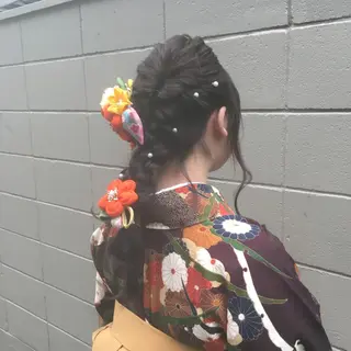 ロング ヘアアレンジ しのはら まどかのヘアスタイル