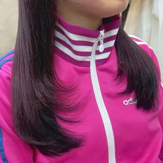 ロング カラー JUNSHIN🦋 ヘアセット／カラーのヘアスタイル