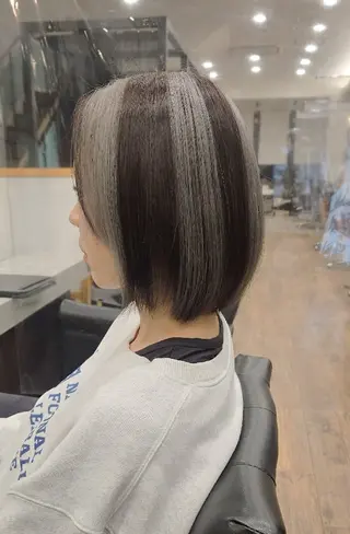 ミディアム カラー 関口 友菜のヘアスタイル