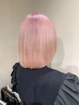 ショート カラー ムラ修正.ブリーチ エクステ🤍アミルのヘアスタイル