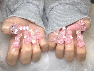 ネイル Chiara 長さだしのネイルデザイン