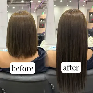 ロング カラー 髪質改善 艶髪矯正 エクステ かいり✂️のヘアスタイル