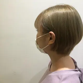ショート カラー 透明感カラー🩵 mioのヘアスタイル