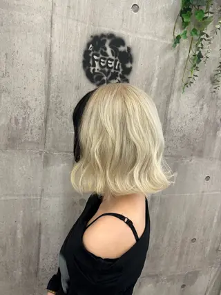 ミディアム カラー 田中 沙也香のヘアスタイル