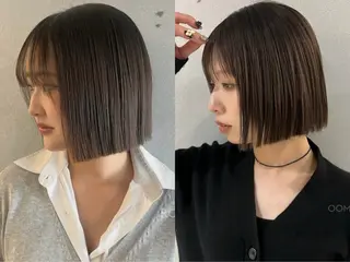 ショート 韓国ボブ/ハッシュ カットKIRAのヘアスタイル