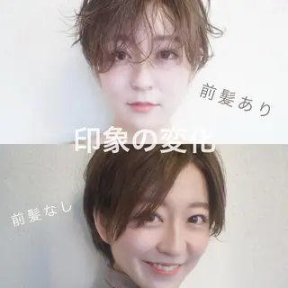 ショート カラー パーマ 🟦髪質改善6年 💊YAMAMOTOのヘアスタイル