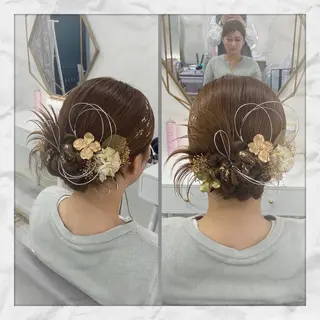 ロング ヘアアレンジ ヘアセット/着付け 𓇼 松本 夏美𓇼のヘアスタイル