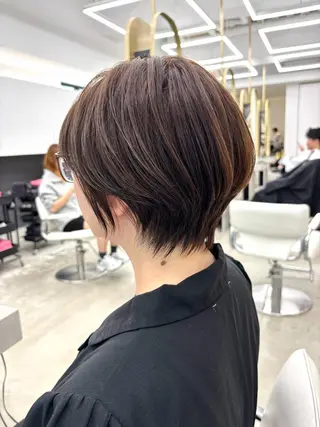 ショート カラー 名駅/ショート/ボブ 透明感カラー/優里のヘアスタイル