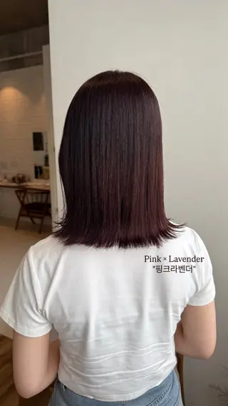 ミディアム カラー amoretto_ あやかのヘアスタイル