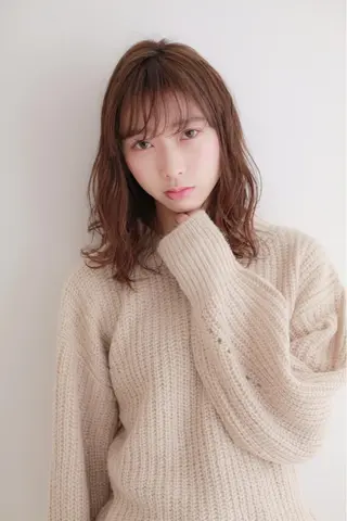 ミディアム NYNY四條畷店 森 亮人のヘアスタイル