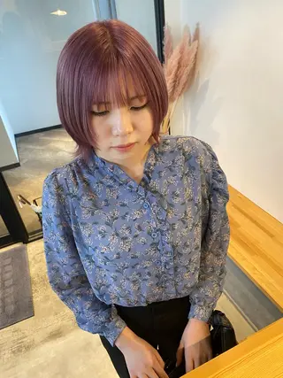 ショート カラー 🌼ハイライト透明感 🌼maiのヘアスタイル