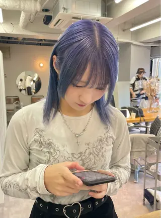 カラー レディースパーマ モデル募集RIKOのヘアスタイル