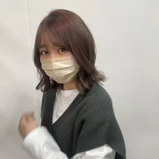 ミディアム 🥀似合わせ🥀 柔らかカラー・タイトのヘアスタイル