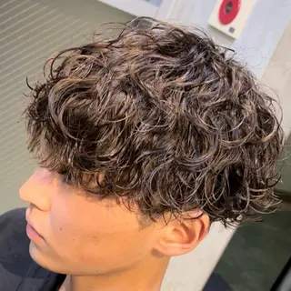 ミディアム パーマ ヘアアレンジ メンズ fifth 石川 凪のヘアスタイル