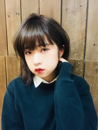 ミディアム カラー 船津武俊 フナツタケトシのヘアスタイル