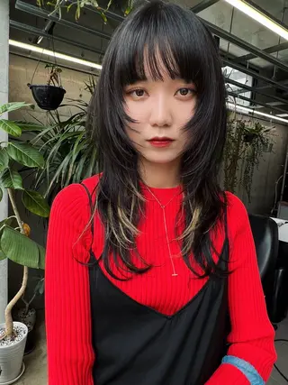 ロング ハッシュカット カシマハヤトのヘアスタイル