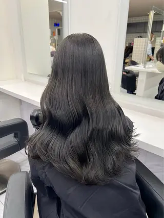 ロング カラー 💙ハイトーン韓国風 色白ヘア💙manaのヘアスタイル