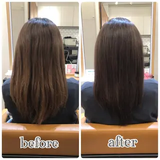 セミロング カラー elements所属・榎 菜摘のヘアスタイル