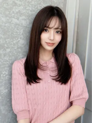 ロング レイヤー/縮毛矯正 /透明感/しおんのヘアスタイル