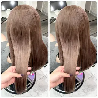 セミロング 🦋ハイトーン🦋 石山 希理🦋のヘアスタイル