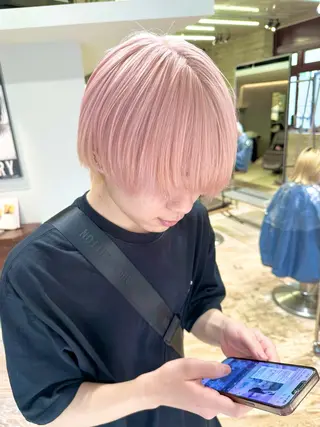 ミディアム カラー メンズ kai .のヘアスタイル