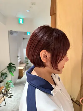 ショート 銀座／柔らかベージュ ／骨格診断／三井遥叶のヘアスタイル