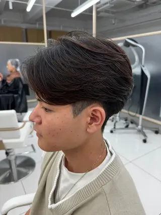 ショート パーマ メンズ 【メンズ縮毛矯正】 田中秀斗のヘアスタイル