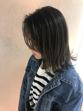 ミディアム カラー 髪質改善/艶髪 やまなかのヘアスタイル
