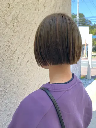 ショート 艶髪カラー✨ デジタルパーマ✨植松のヘアスタイル