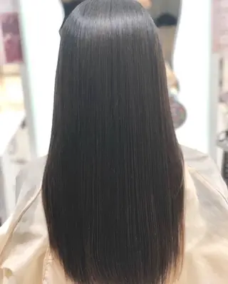 ロング パーマ 髪質改善ストレート/ kurachiのヘアスタイル