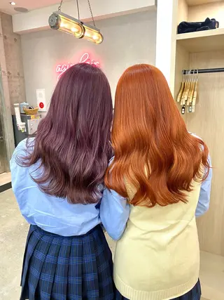 ロング カラー ヘアアレンジ 小顔カット/艶 カラー特化♡MIHOのヘアスタイル