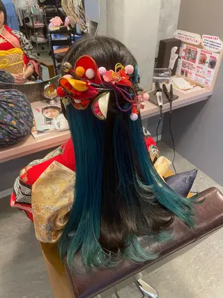 ロング hair make echo滿木あい花のヘアスタイル
