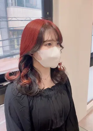セミロング 韓国ヘア🇰🇷 スズキのヘアスタイル