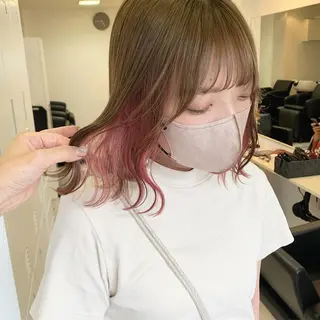 ロング カラー ヘアアレンジ 代表🎀 ふわモテ愛 され髪🩷yumiのヘアスタイル