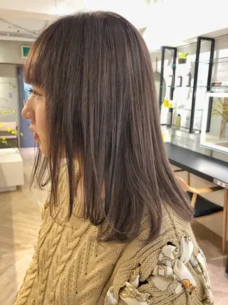 セミロング ボブ/縮毛矯正 🌟梅田盛一🌟のヘアスタイル