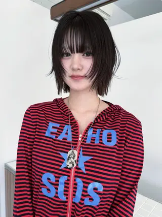ミディアム 宮嶋 蓮のヘアスタイル