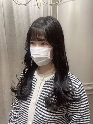 セミロング カラー ayano / 透明感・くすみカラーのヘアスタイル